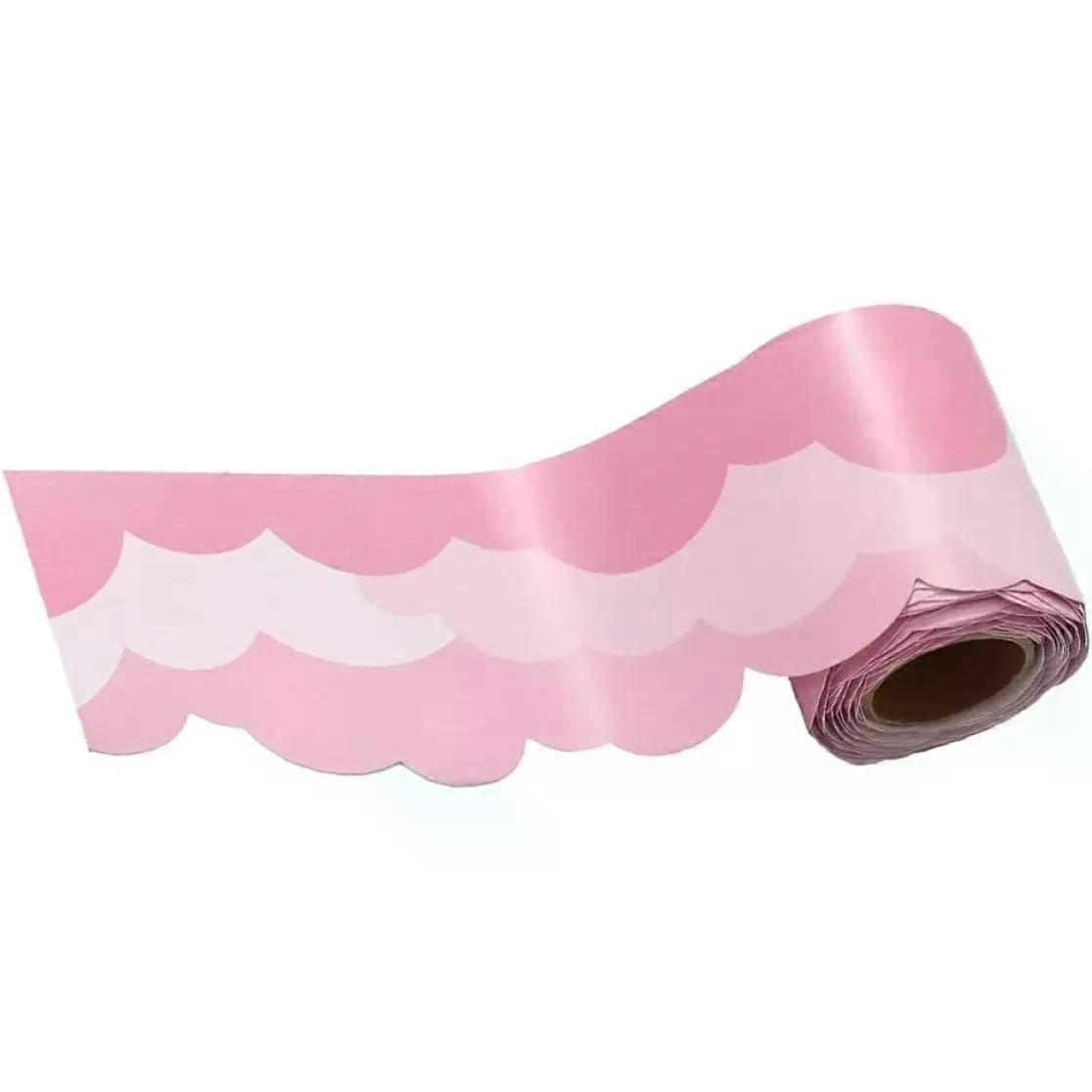 Shaped Border Sticker 1 Roll Pink, Back to School