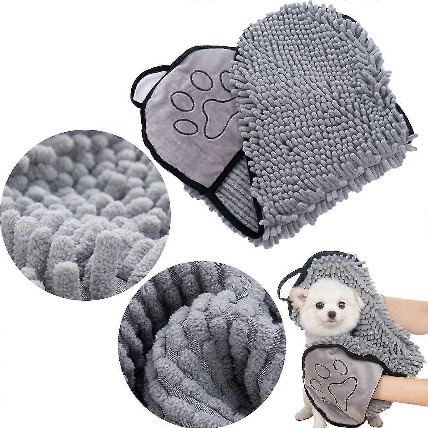 Soft Chenille Pet Wipe & Dry Towel
