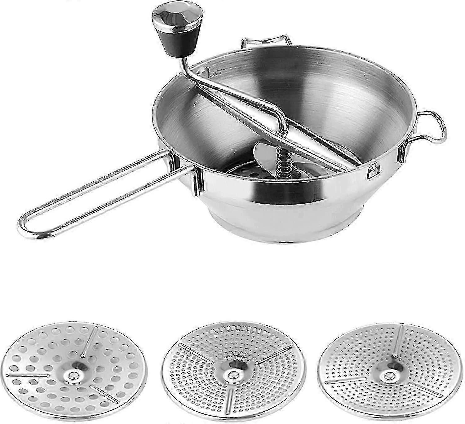 Stainless Steel Vegetable Mill 3 Discs