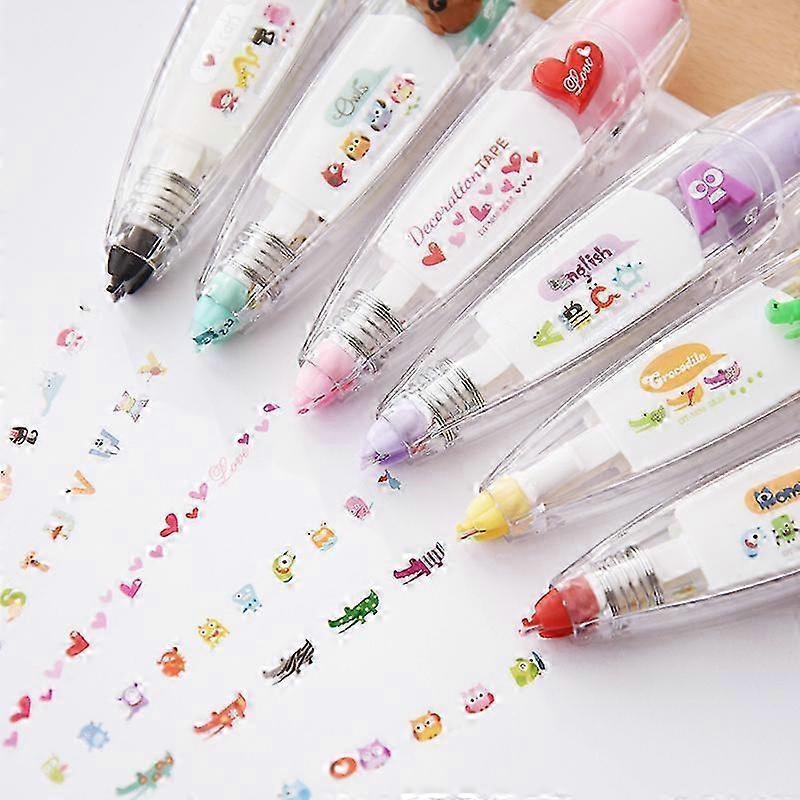 4pcs Diary Decorative Correction Tape Pens
