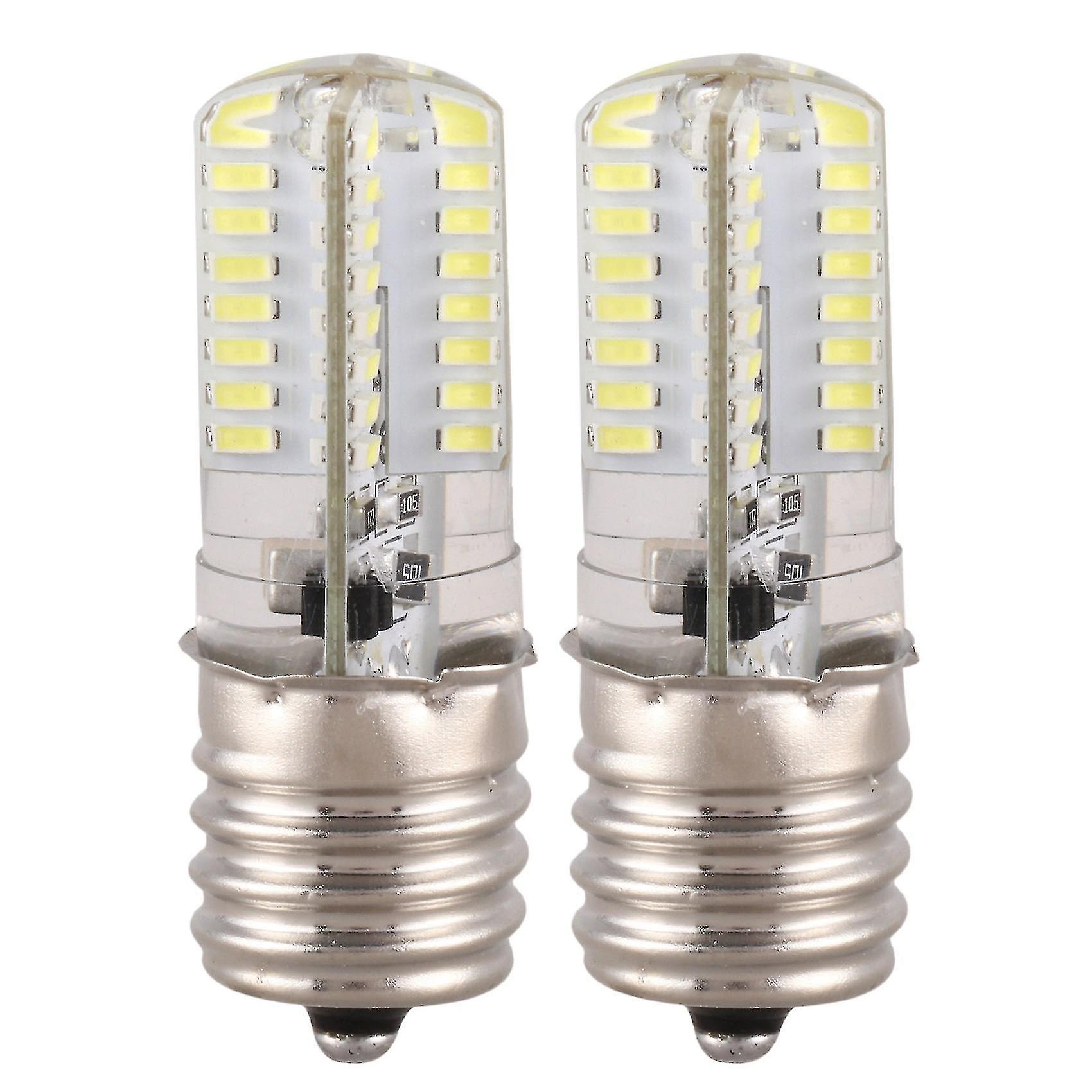 2x E17 Socket 5w 64 Led Lamp Bulb 3014 Smd Light White Ac 110v-220v