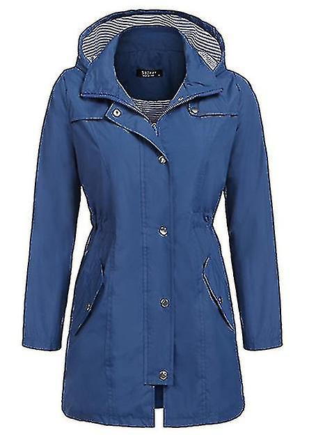 utendørs damer hette kvinner regnfrakk - himmelblå