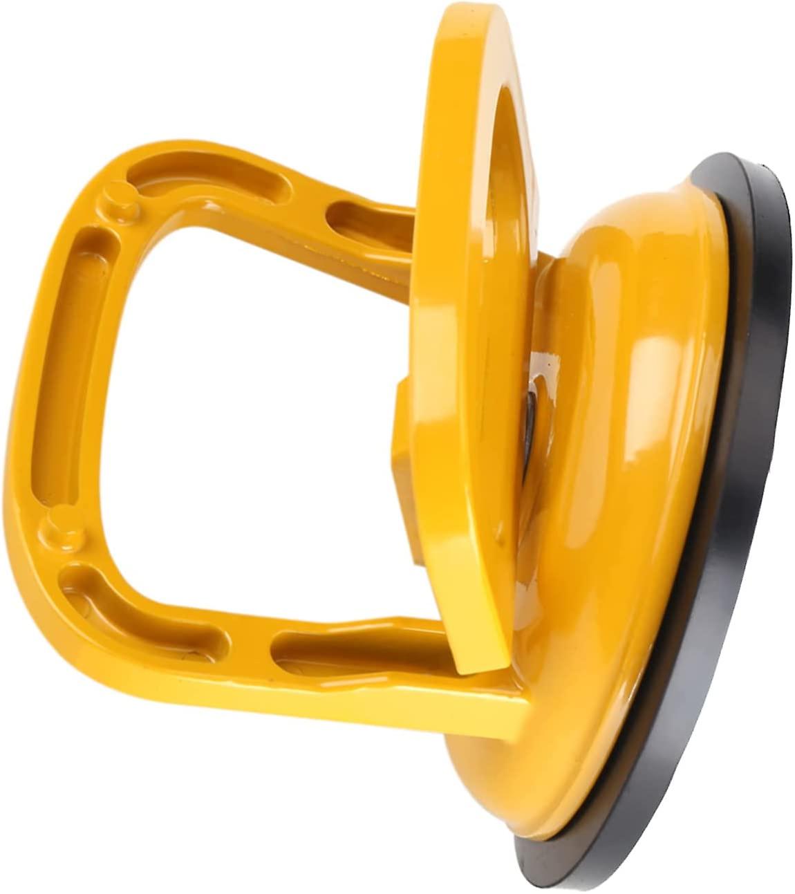 Mini suction Cup Dent Puller Small Lightweight Dent Puller Suction Cup Pull Grip for Lifting and Moving (1pc, yellow)