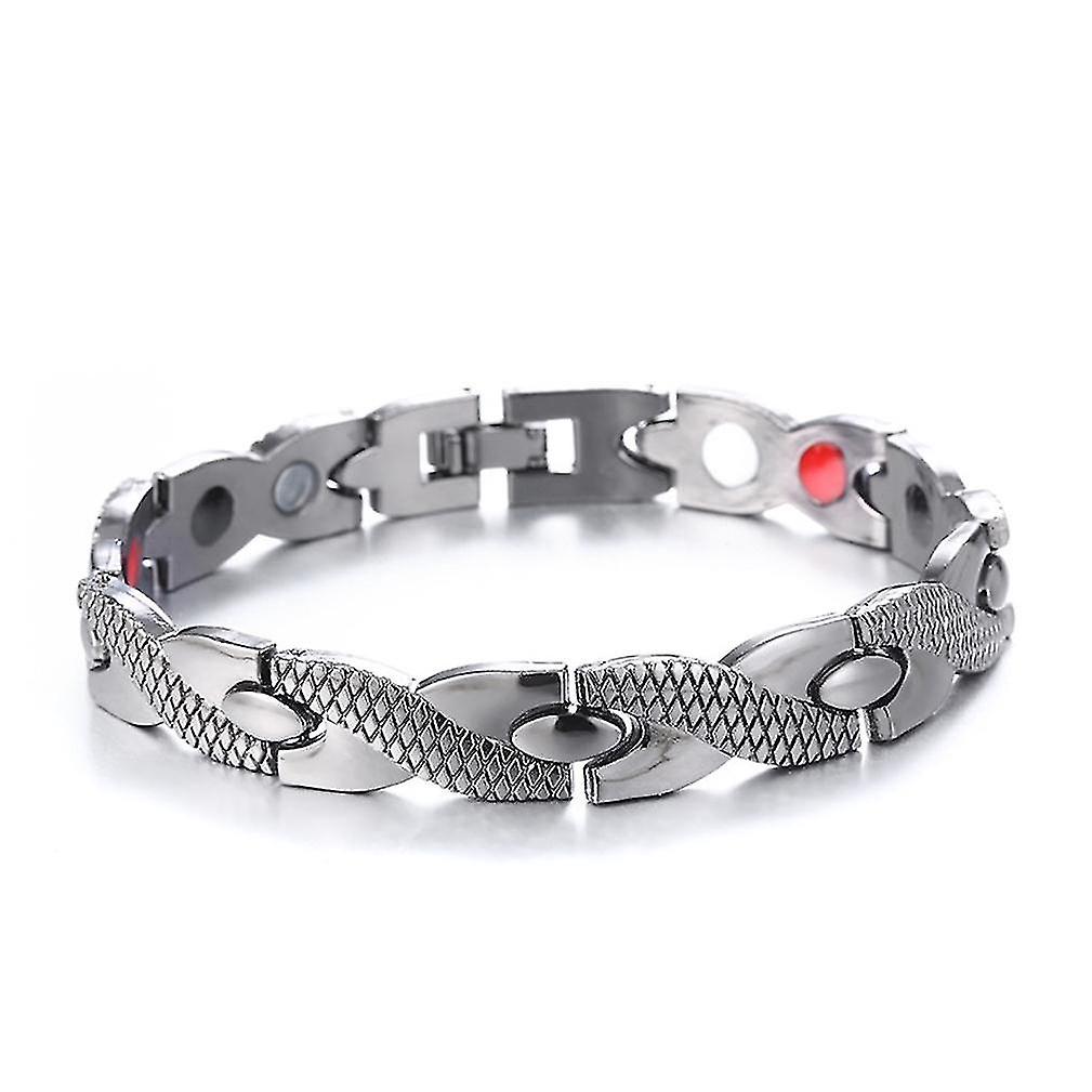 10mm Width Dismantable Snakeskin Bracelet Embedded With Single-layer M