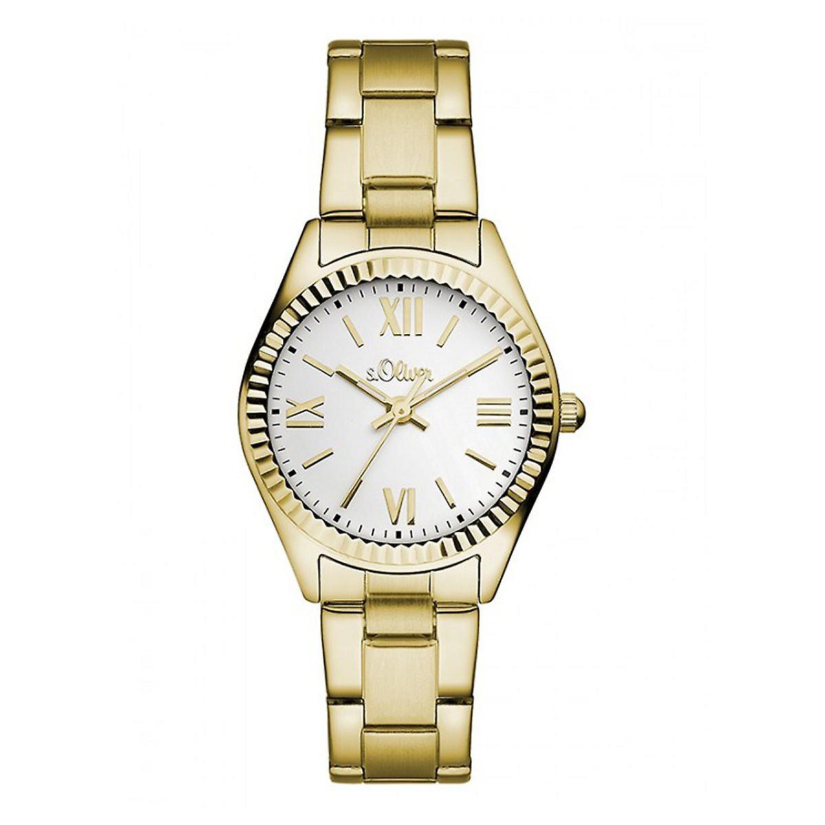 s.Oliver ladies watch wrist watch SO-3083-MQ gold