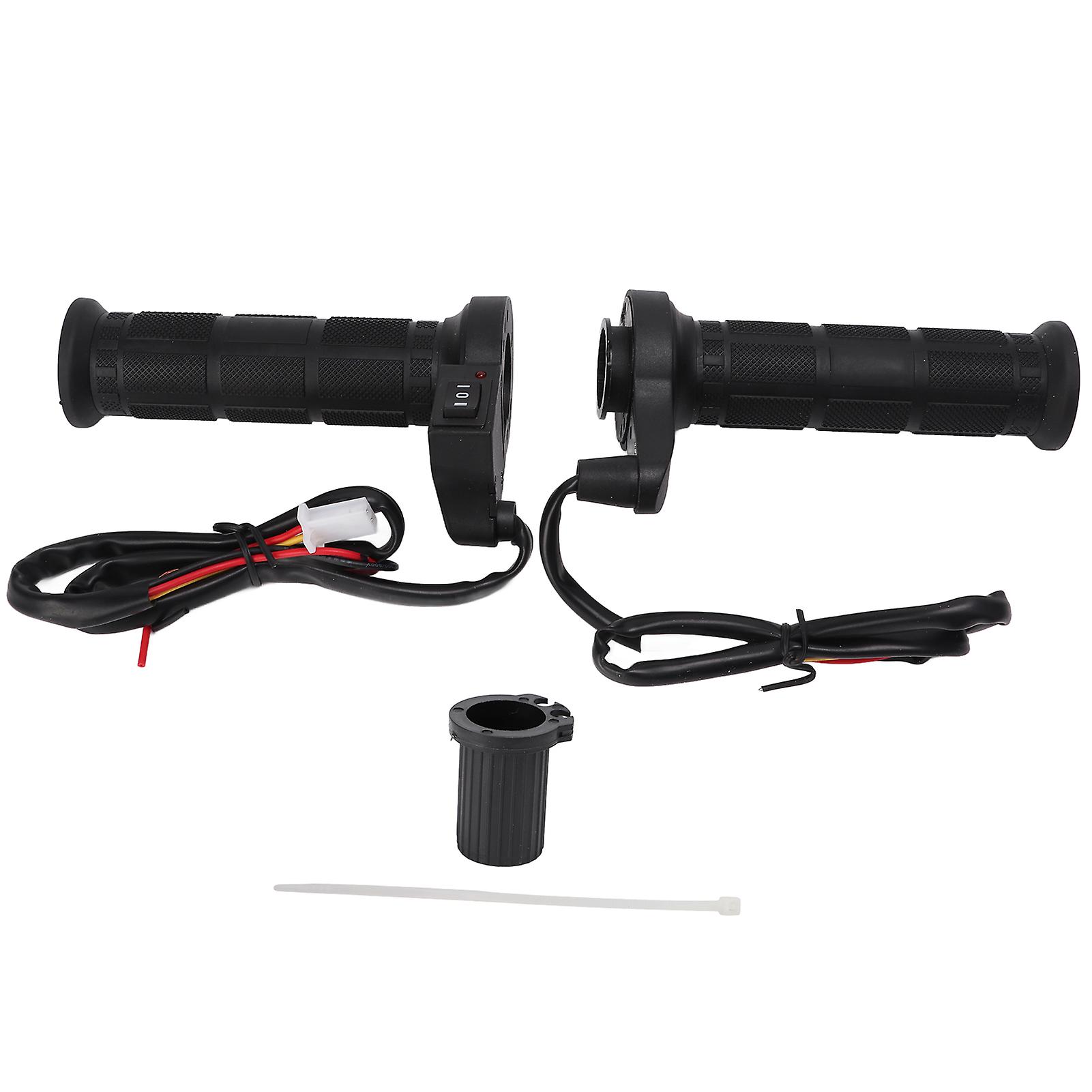 Universal Motorcycle Heated Grips,1 Pair Motorcycle Heated Motorcycle Heated Grips Motorcycle Heated Handlebar Grips Versatile Functionality