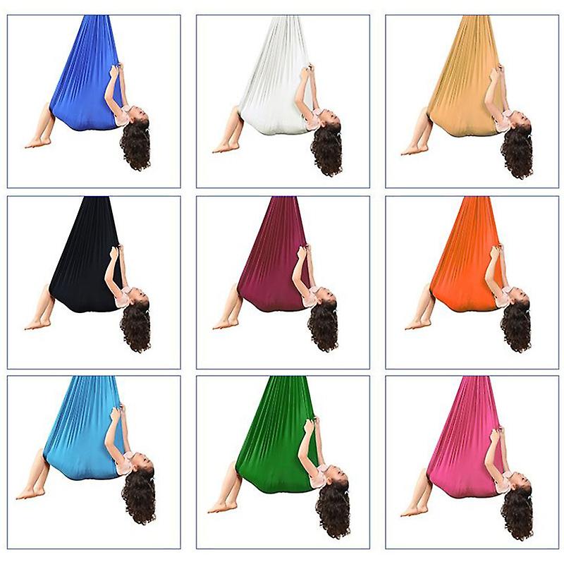 Kids Elastic Hammock Indoor Outdoor Swing, Size: 1.5x2.8m (Black)