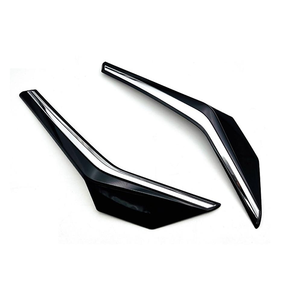 Car Glossy Black Upper Front Grille Grill Moulding Strips Cover for Yaris Ativ / Vois 2022 2023