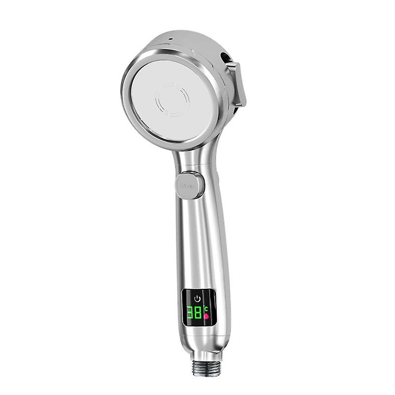 High Water Saving Universal Shower Head, Silver