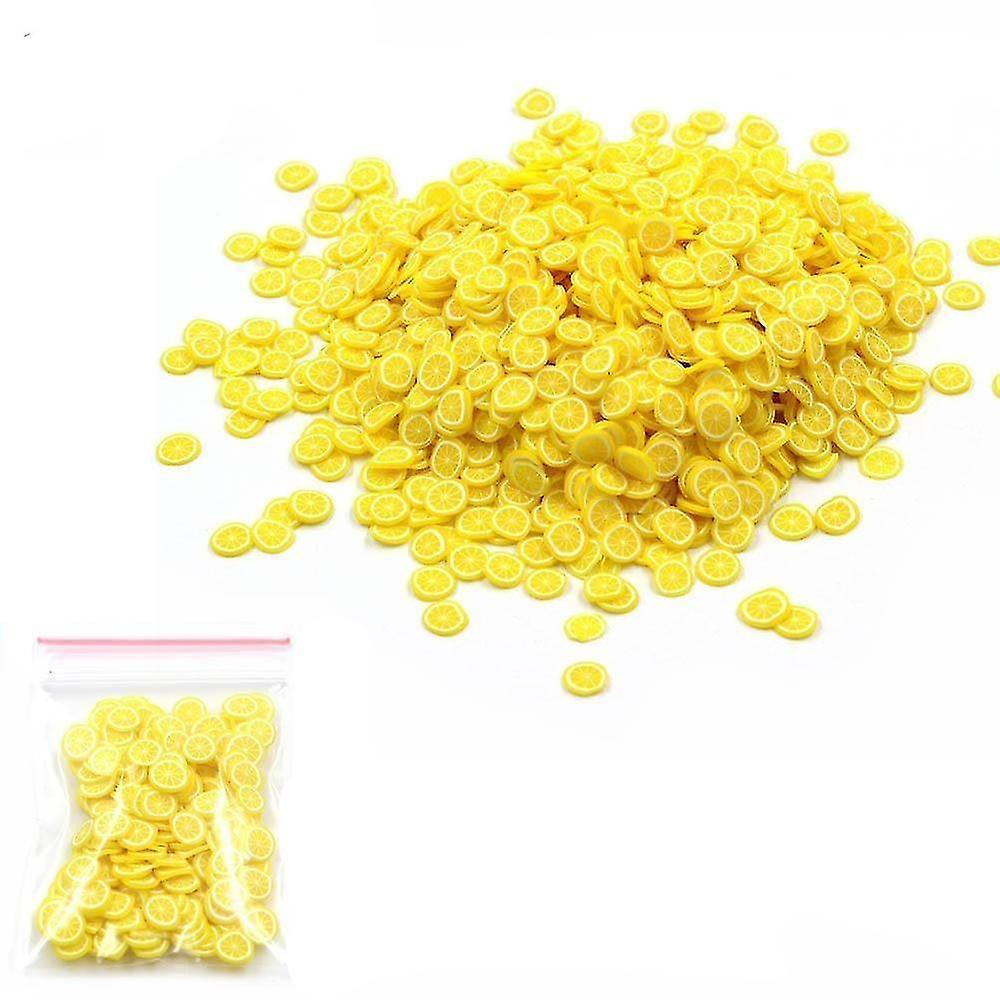 D Fruit Slices Slime Charms Filler Addition Kit Toy