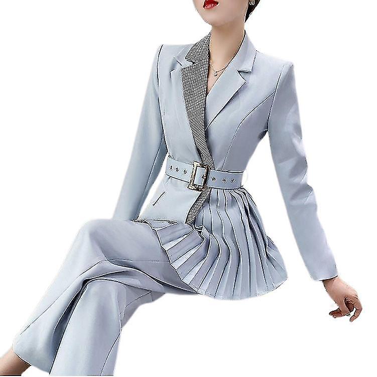 Women's Elegant Coat And Pants Set