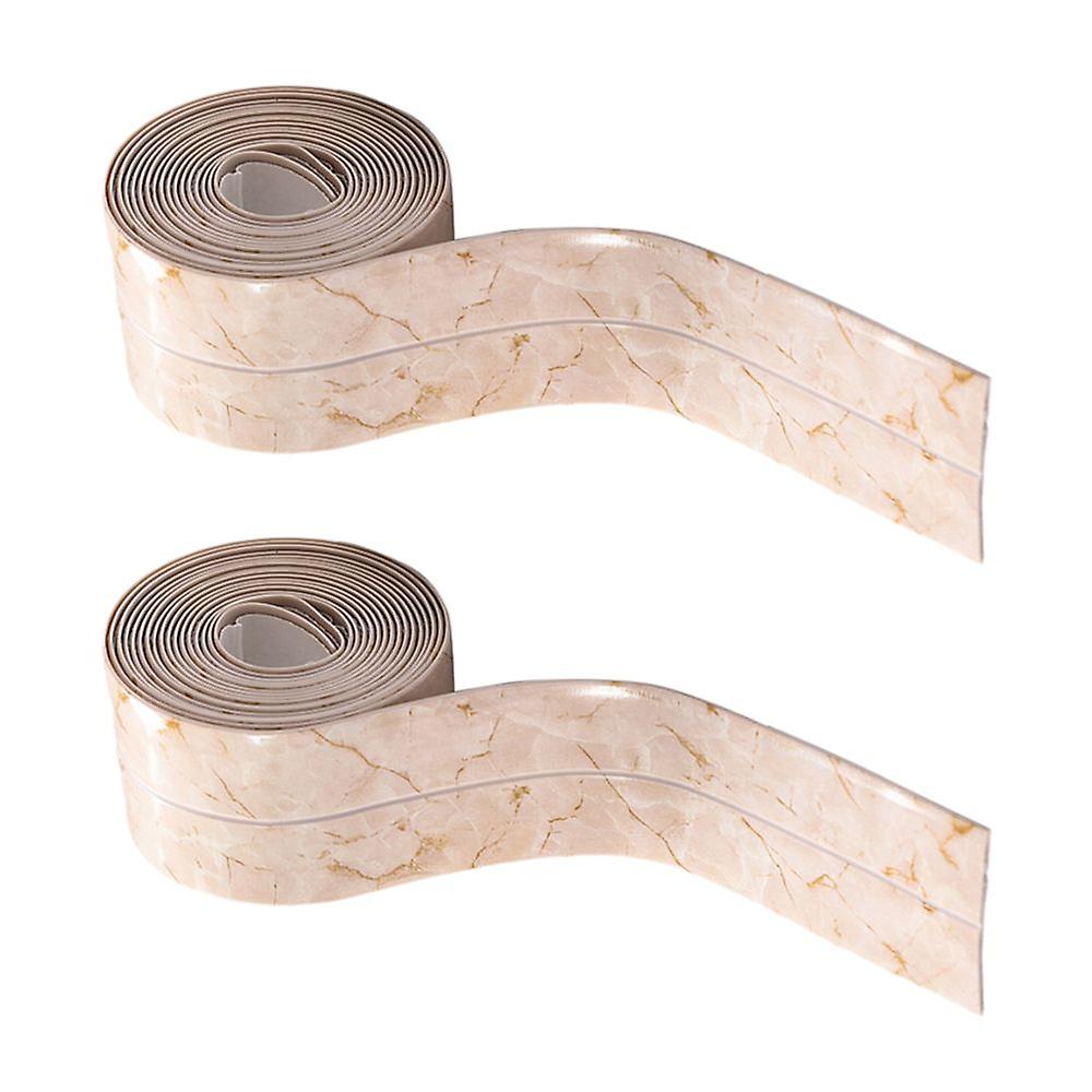 2x Bathroom Kitchen Floor Marble Mildew Proof Sealing Tape