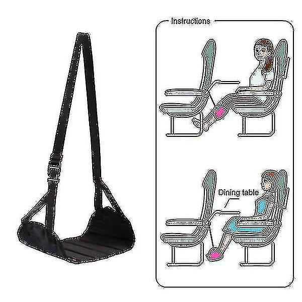 Portable Travel Airplane Foot Rest Made With Memory Foam Flight Hammock