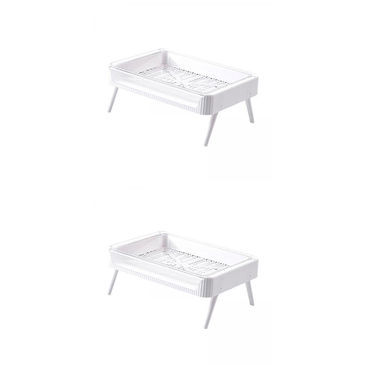 2Pcs Plastic Vegetables Rack Storage Container for Kitchen Fruits Vegetable