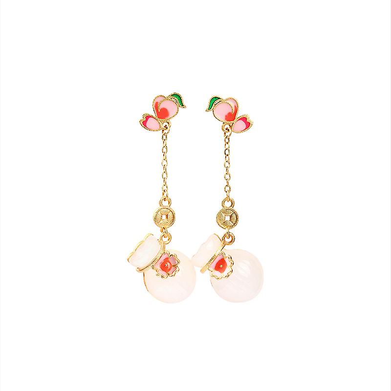 Brass Fortune Bag Earrings