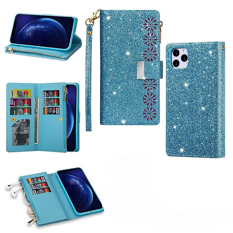 Case For Iphone 12 Case Wallet-flip Phone Case-rfid Blocking Card Holders-shockproof Tpu Shell Folio Cover Women