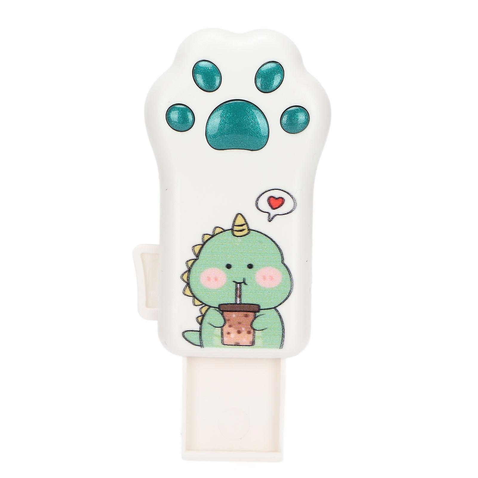 Flash Drive Green Dinosaur Pattern Cat Paw Shape Usb2.0 Memory Stick For Information Storage Data Transmission Pc Cargreen Dinosaur Pattern Cat Paw Sh