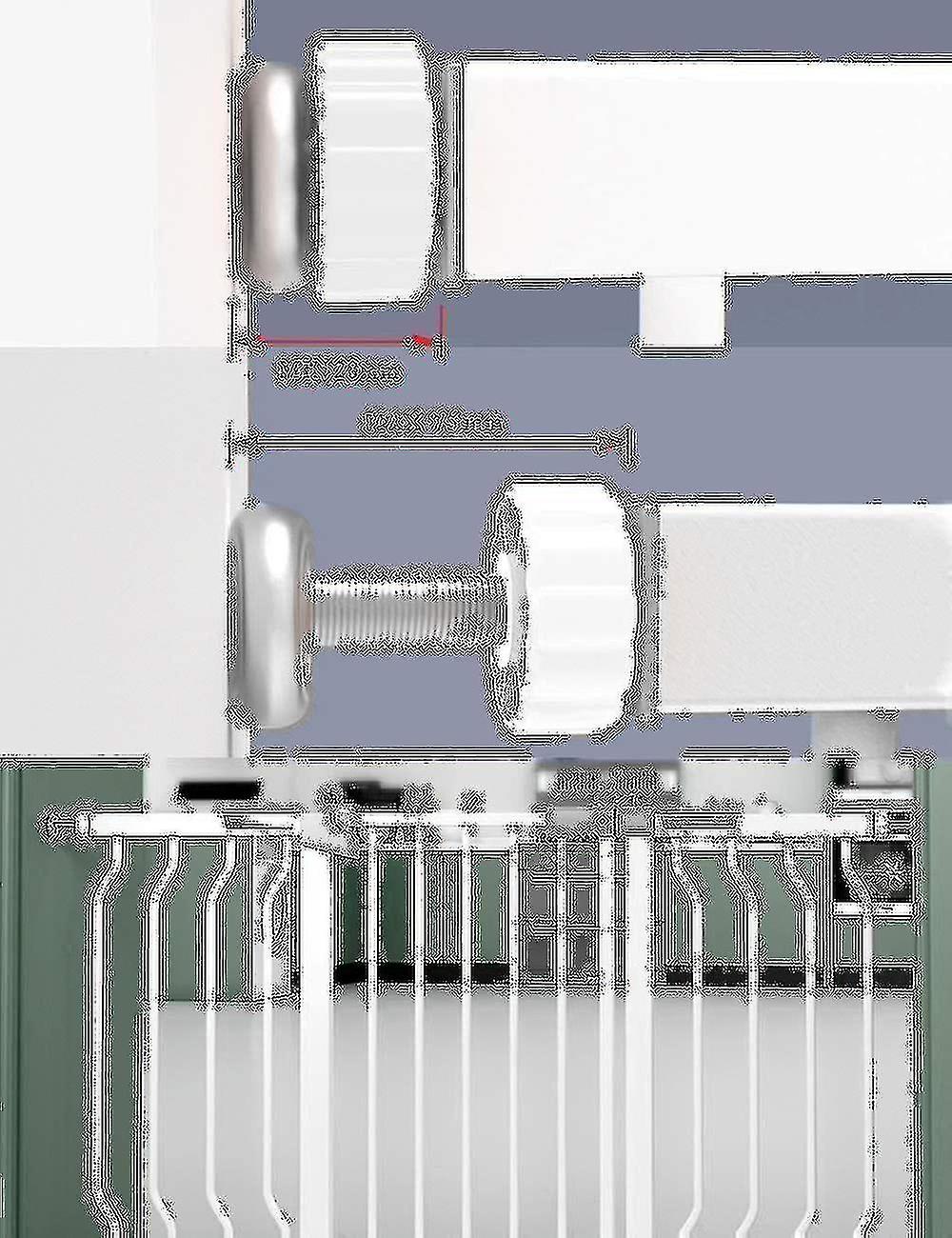 4 أجهزة الكمبيوتر الشخصية الضغط بيبي غيتس مترابطة قضبان المغزل المشي من خلال بوابات ملحق البراغي البراغي كيت المناسب