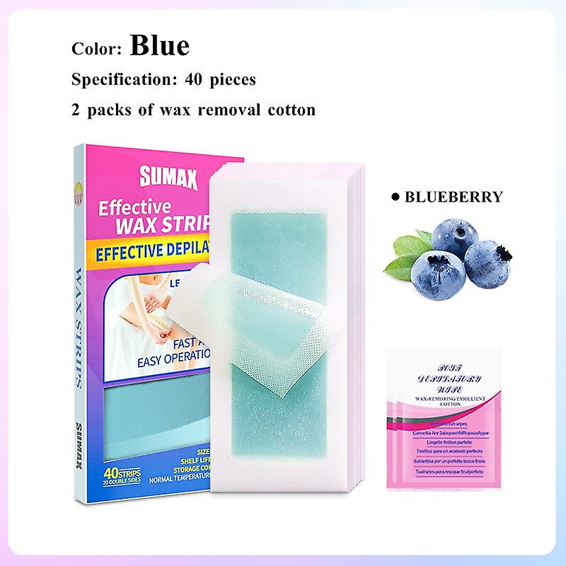 דו צדדי 40 נייר הסרת שעווה רצועות נייר הסרת שיער כלי יופי מסיר שיער תואם
