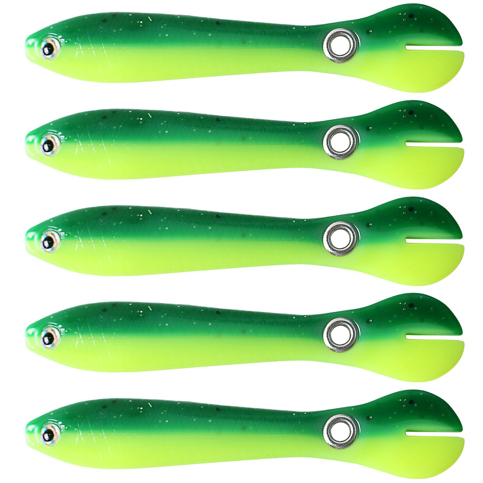 5pcs Schmerlenköder Angeln Gummiköder Schwimmköder Swimbaits
