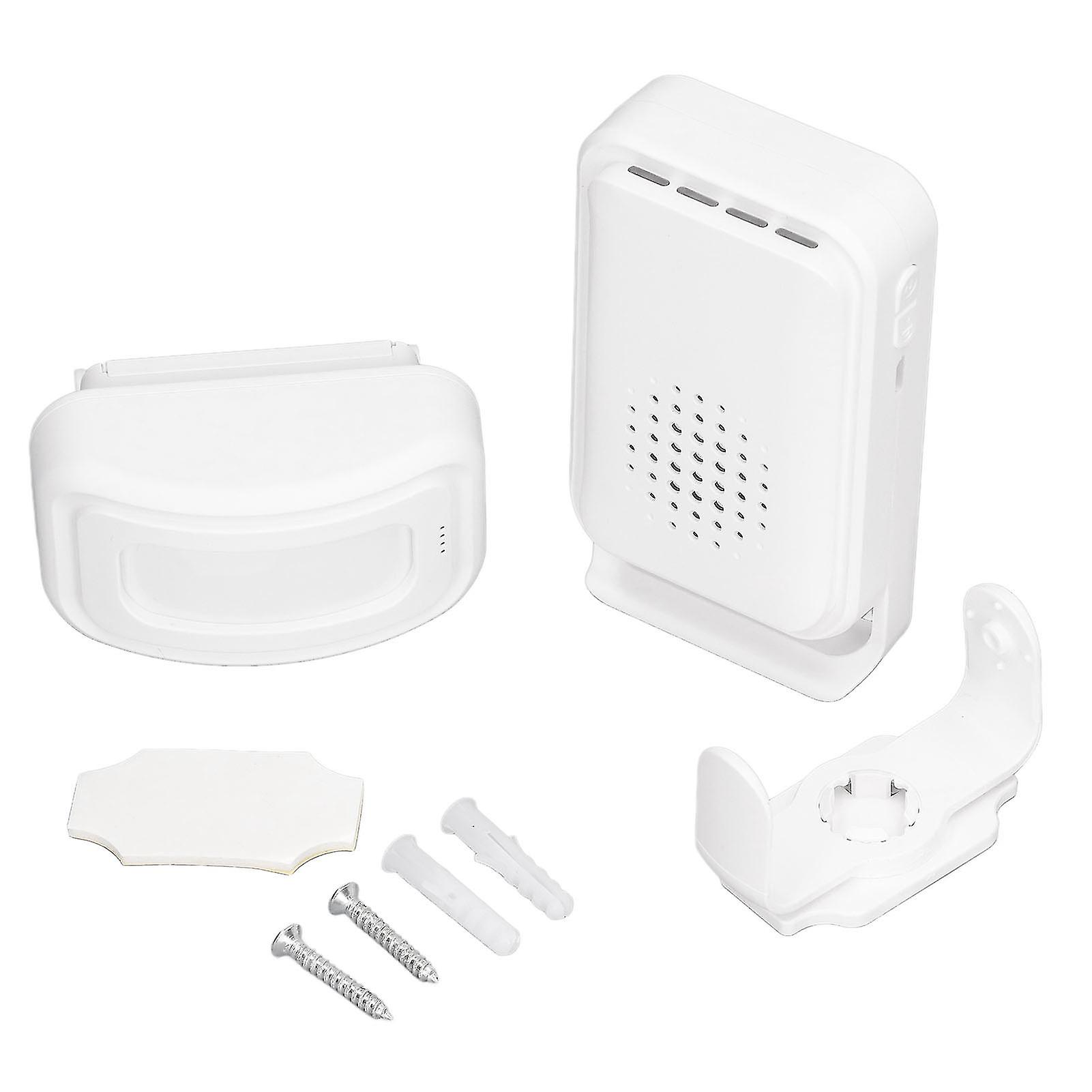 Risegun Wireless Welcome Doorbell Motion Sensor Door Entry Bell Infrared Detector Security Alarm 5V Micro USB