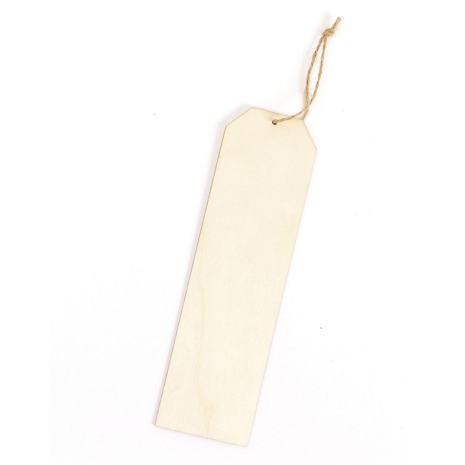 Wooden bookmark to decorate 19 x 5 cm