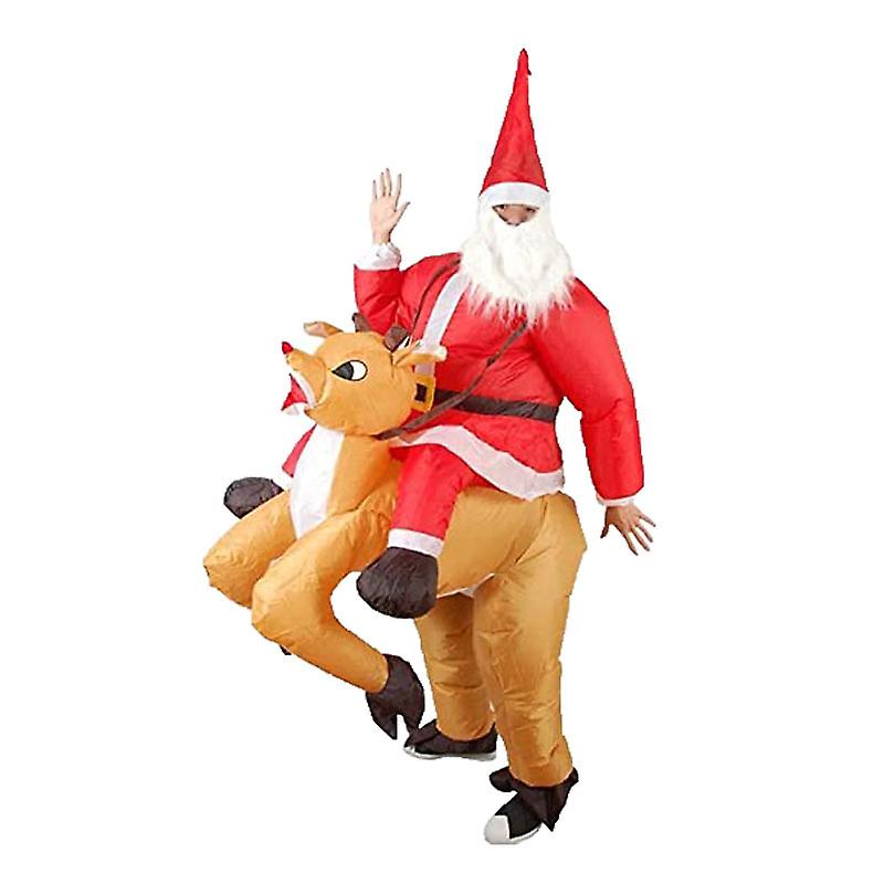 Christmas Cosplay Inflatable Costume Carry Me Santa Claus Snowman