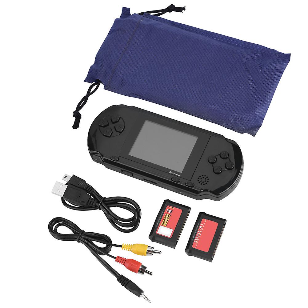 PXP3 Slim Station 16 Bit Portable Handheld Game Console with 2 Game Cards 2.7 Inch Screen TV Output