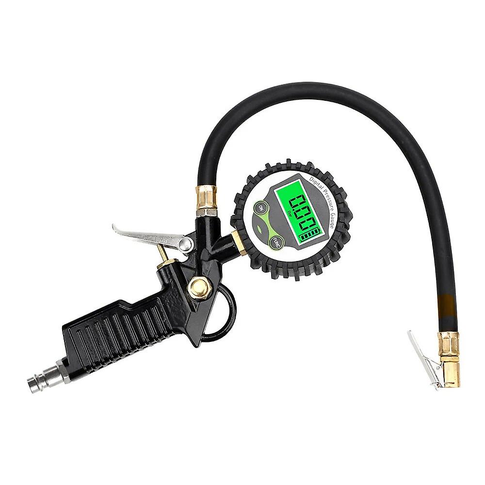 Car Tire Pressure Inflator Gauge Tpms Tyre Test Monitoring Eu Adapter Digital Lcd Manometer Vehicle Tester Accessories 0-200psi