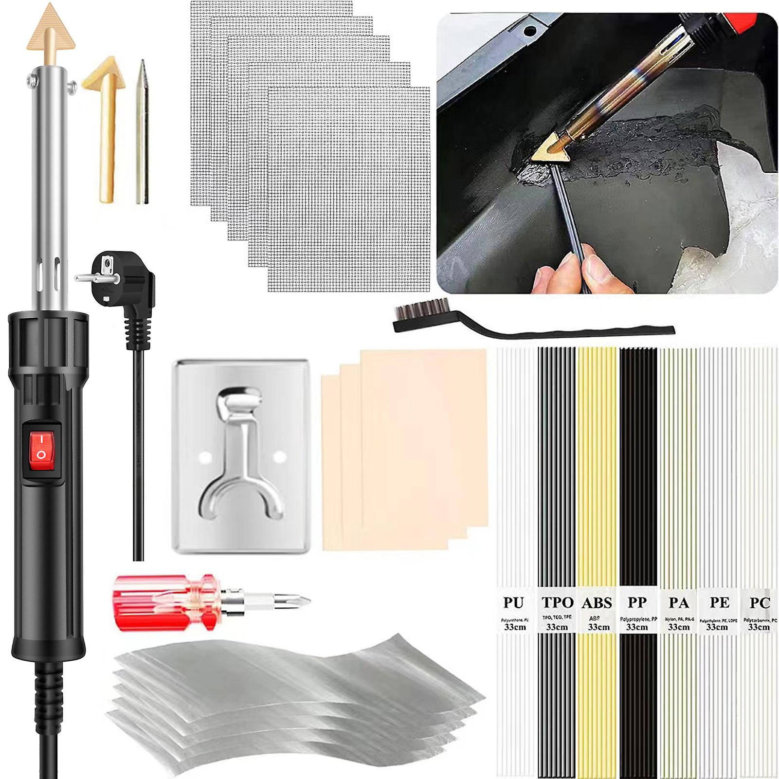 150w Plastic Welding Kit,2-in-1 Plastic Welder & Soldering Iron Gun