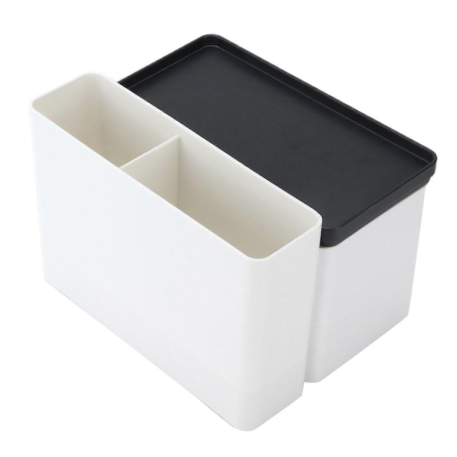 Tissue Box Grid Storage Design Arc Opening Smoother Extraction Multifunctional Plastic Modern Tissue Holder for Home