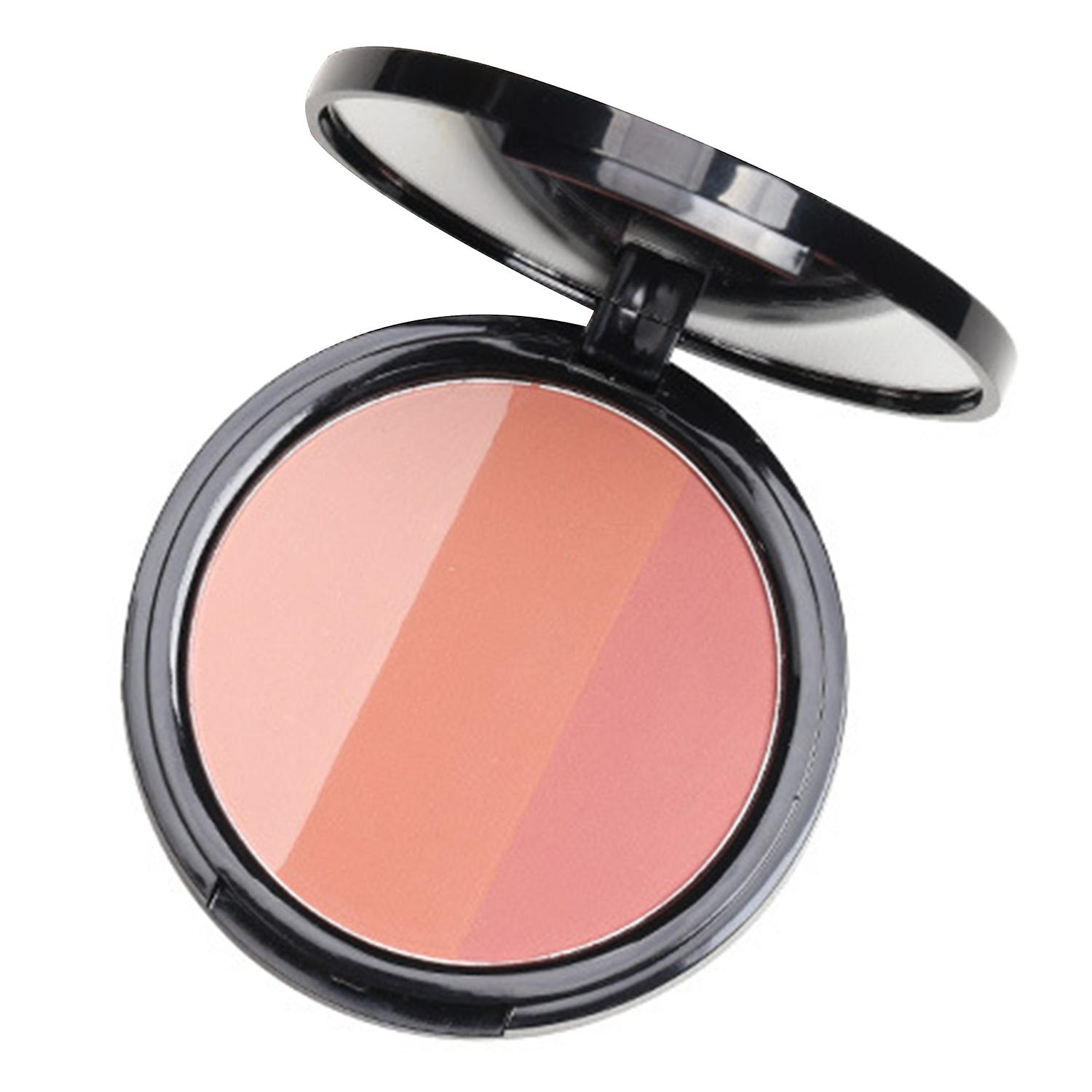 Contouring Powder Three-dimensional Effect Non-flying Powder Trimming Three-color Face Blush