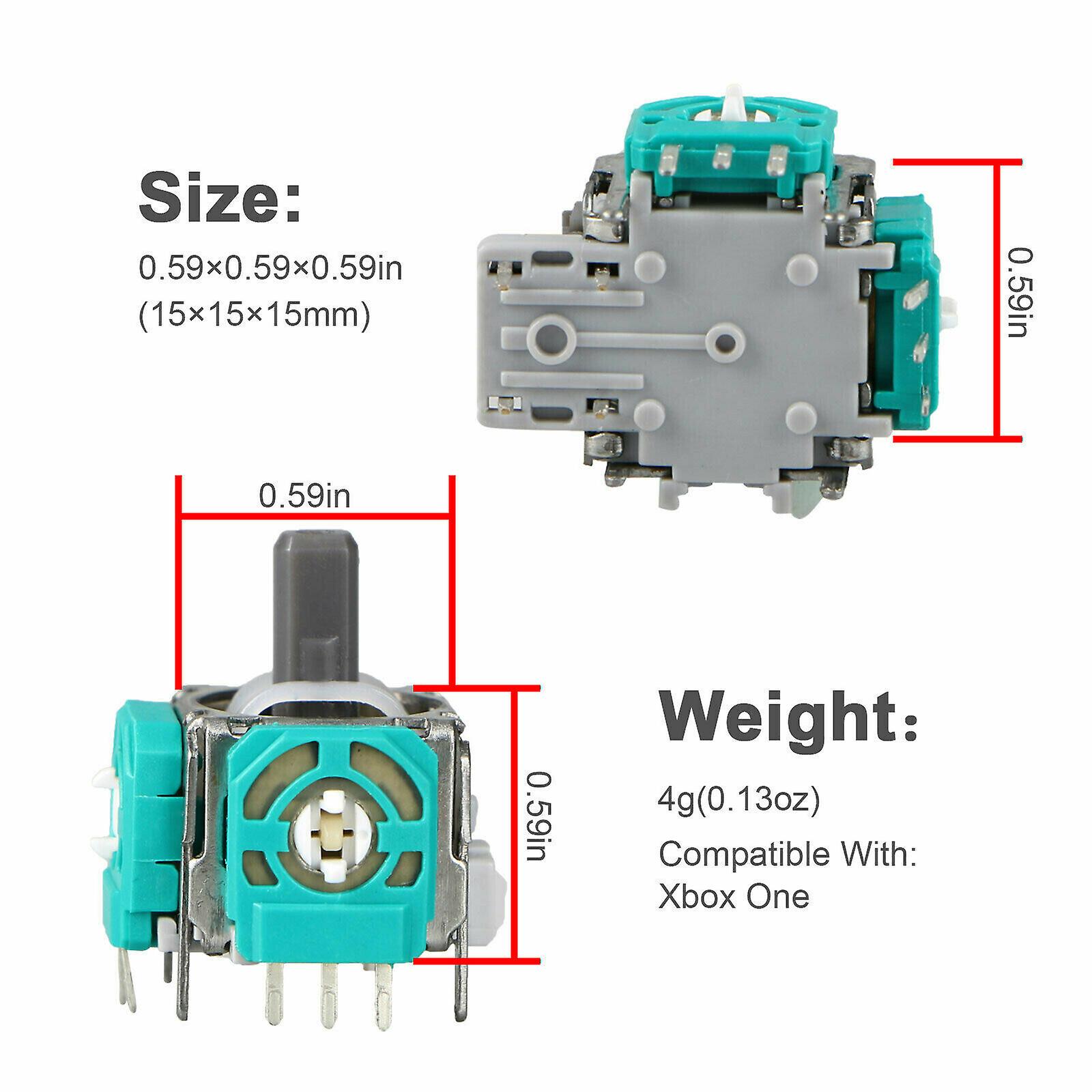 16in1 Replacement 3D Analog Joystick+Cap+Repair Tool Kit for Xbox One Controller