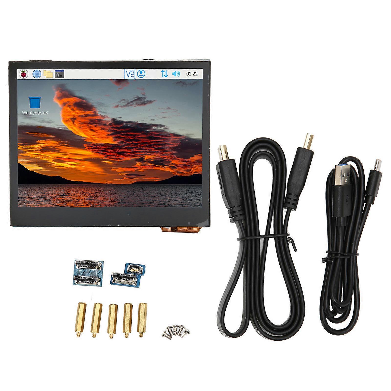 Capacitive Touch Screen 5 Points 3.5 Inch 640x480 HD Multimedia Interface with Earphone Jack for RasPi Touch Screen