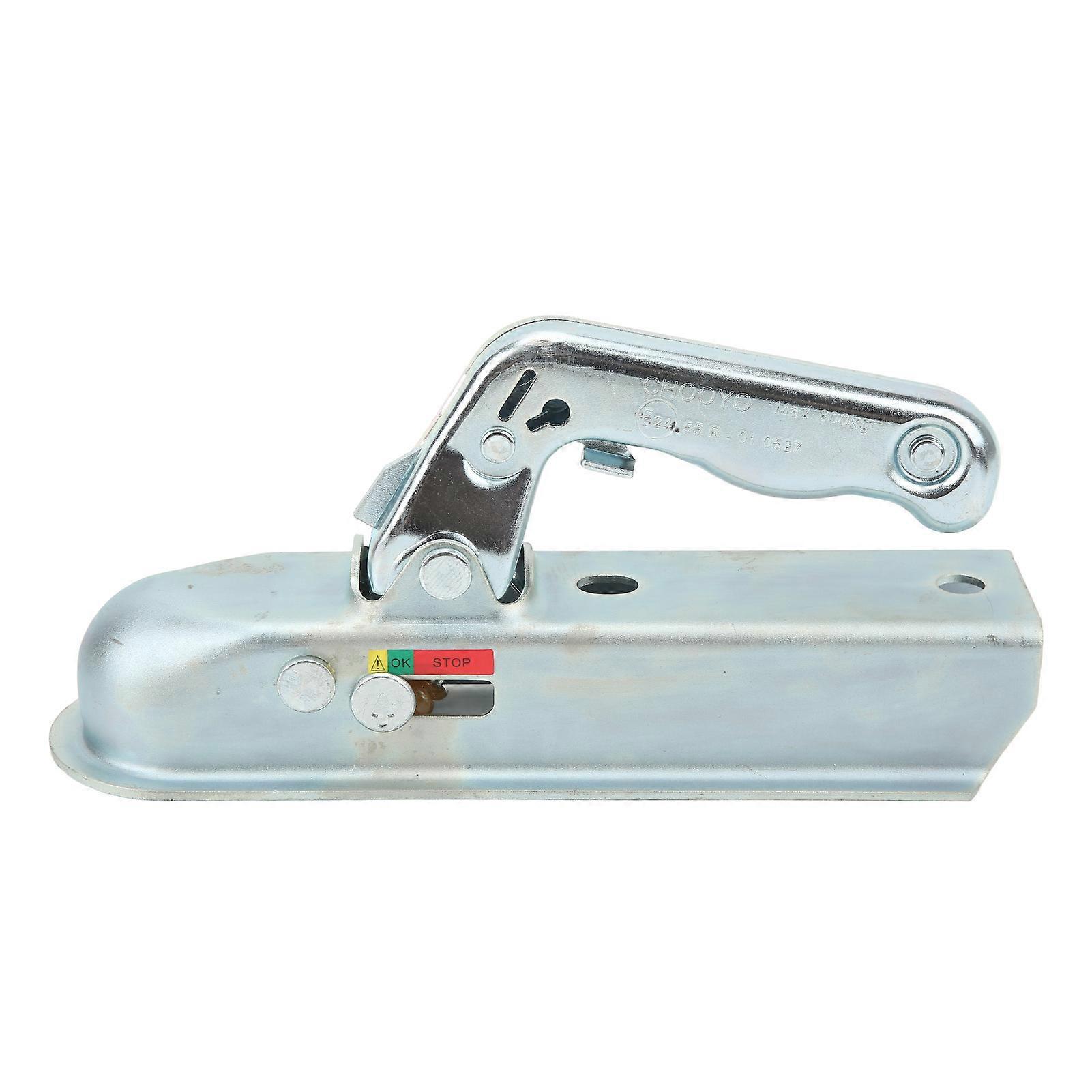 2in Straight Tongue Trailer Coupler 800KG Capacity Steel Construction for RV Boat Camper