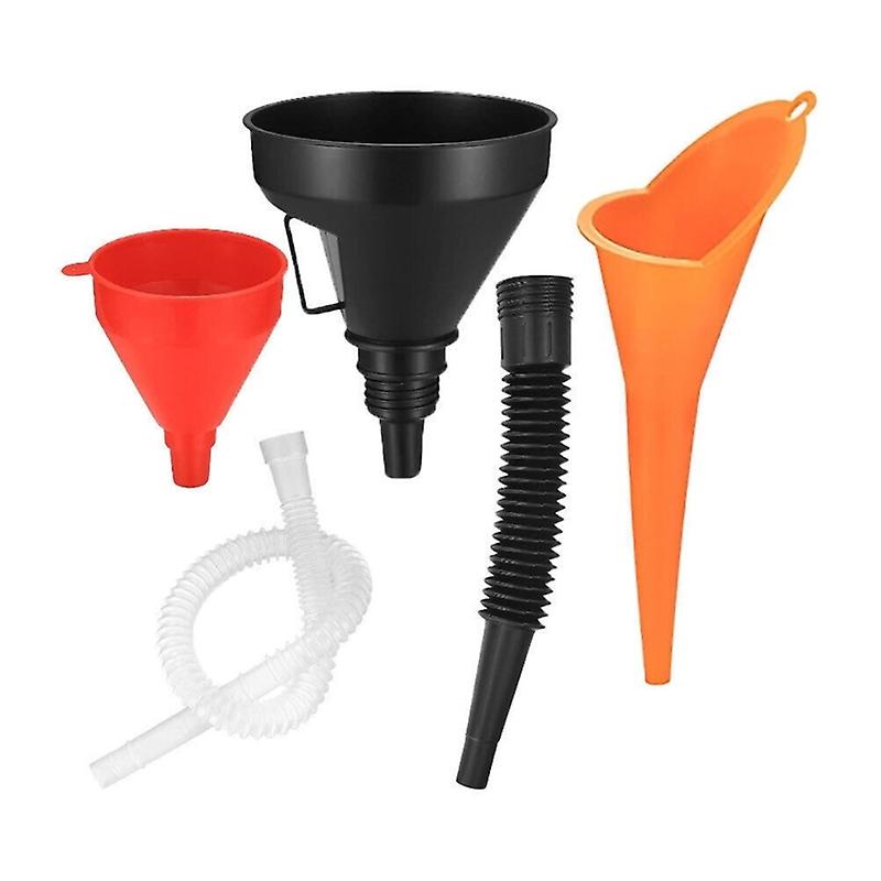 Hand Set Plastic Tool Fuels Filter Funnel Tool Reliable for Easy Refueling