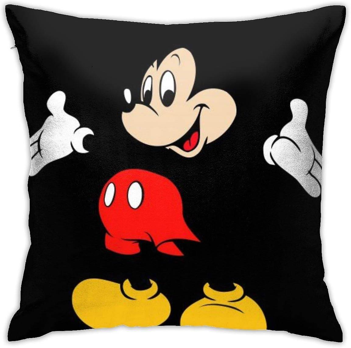 Pillowcase Mickey Mouse Decorative Throw Pillow Covers Cushion Cover for Home Sofa 45x45cm(18"x18")