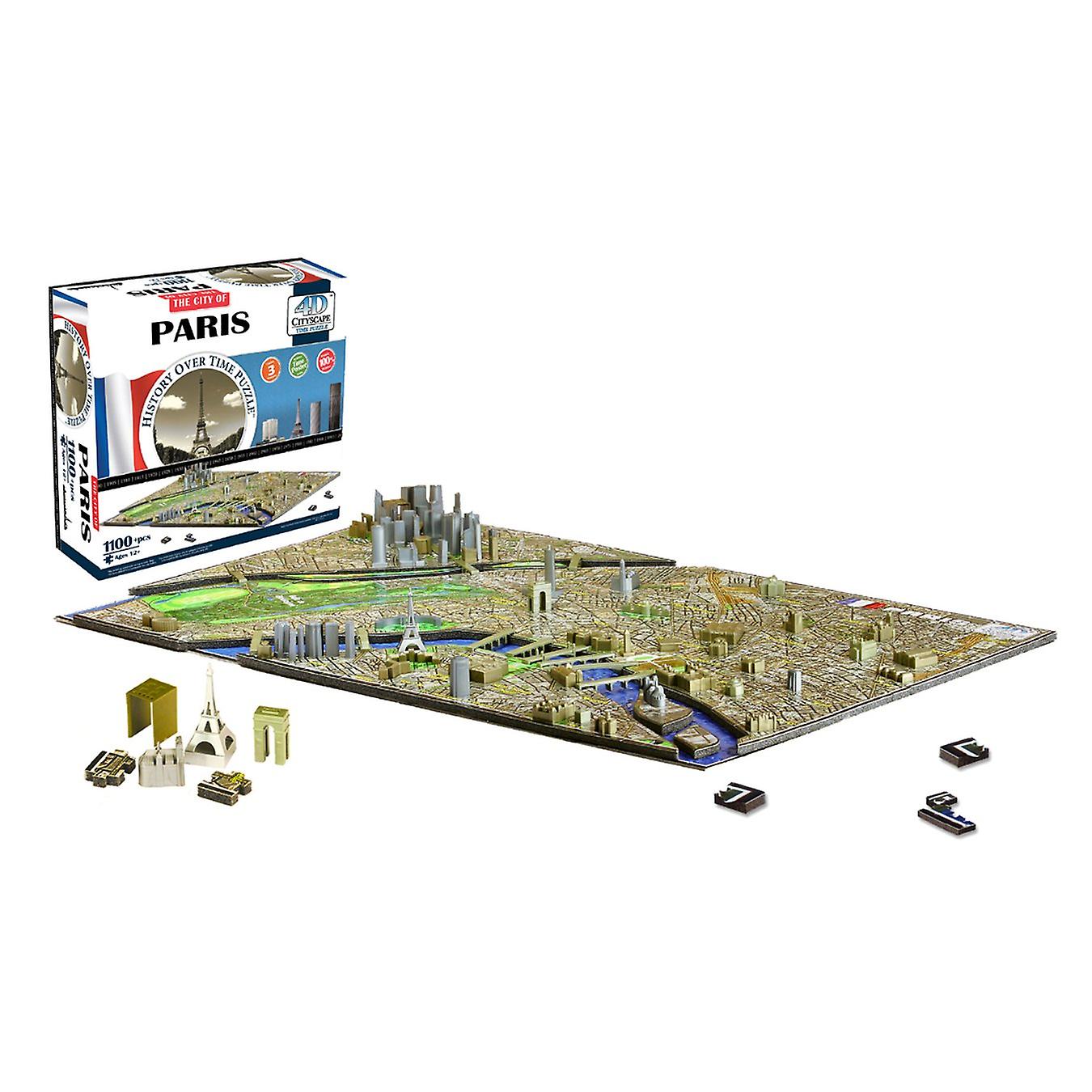 4D Cityscape - Paris 1100pc Puzzle