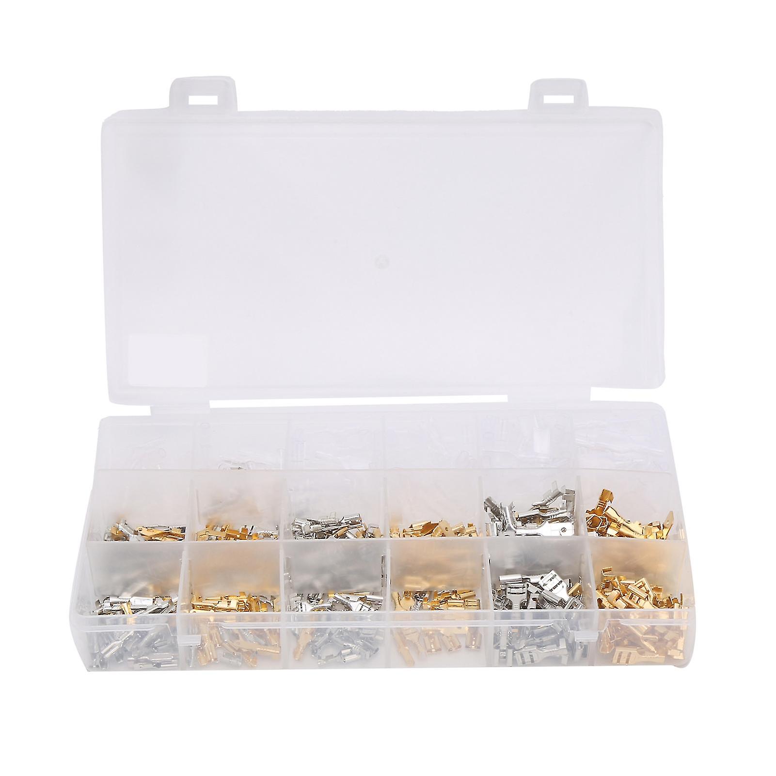 - 540Pcs Spade Terminals Set, Industrial Accessories 2.8/4.8/6.3Type