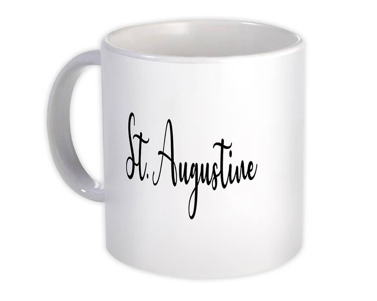 Gift Mug: St. Augustine Cursive