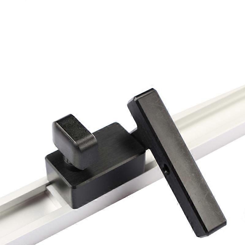 Miter Track Stopper Metal Handle Woodworking Limiter Miter T Slot Stop Device for Sliding Chute