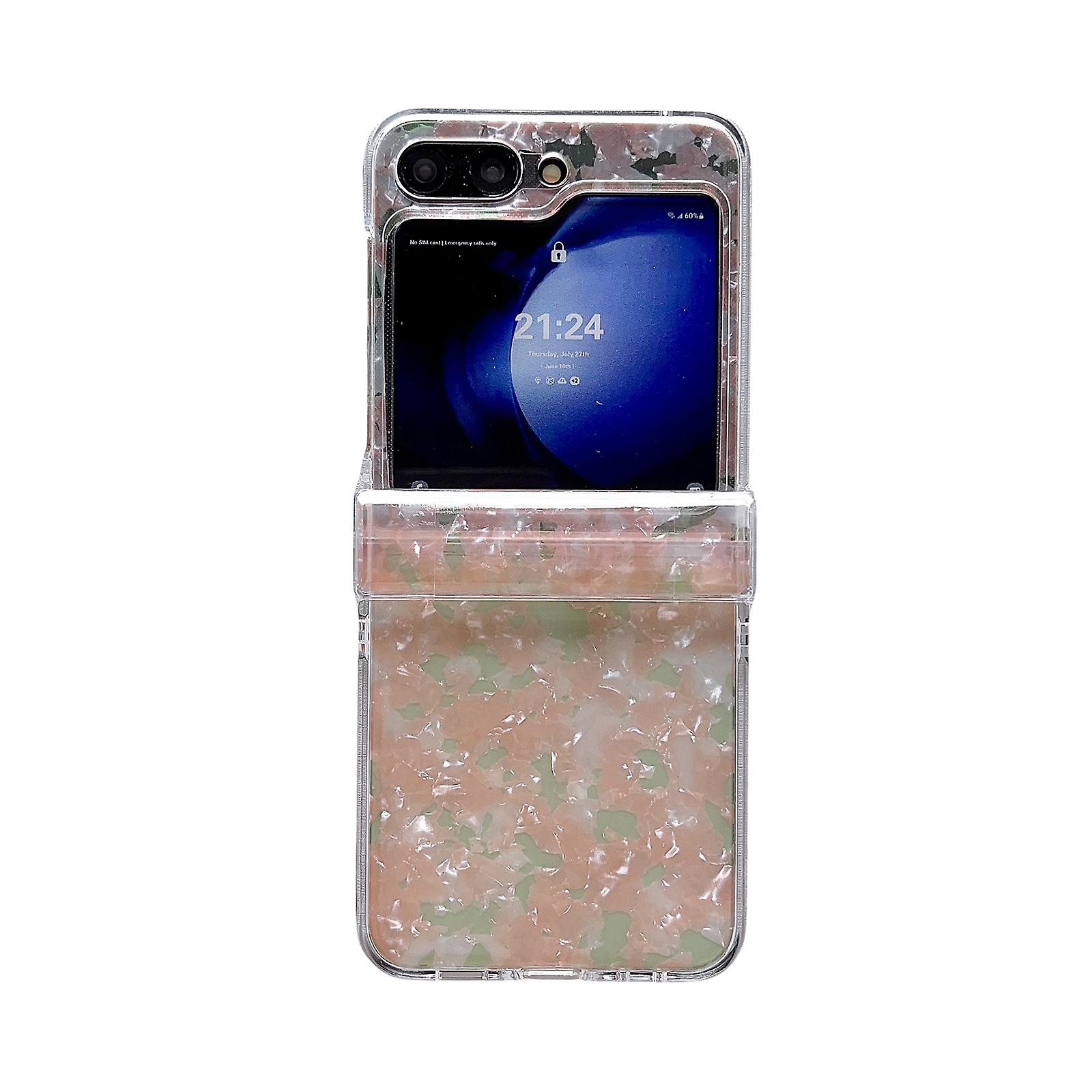 Pearlescent Shell Texture Case For Samsung Galaxy Z Flip6 5G