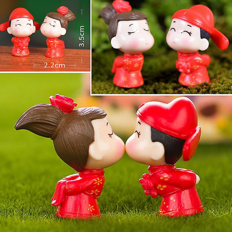 8 قطع Ini الرومانية سويتي عاشق زوجين التماثيل مصغرة زخرفة الحرفية الجنية حديقة الراتنج الحرف هدية هدية عيد الحب