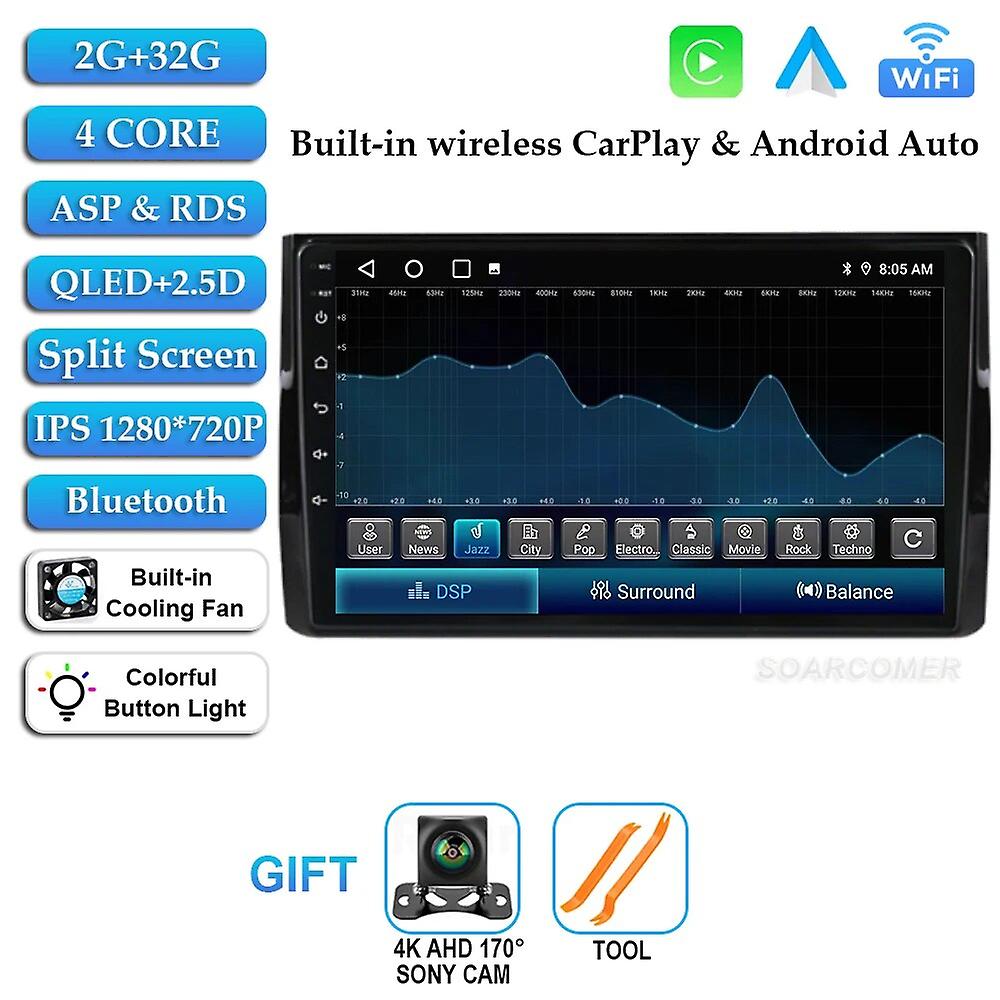 Android 12 For Skoda Kodiaq 2016-2018 Ips Screen Car Multimedia Video Player Carplay Auto Radio Speler Gps Navigation Bt Wifi