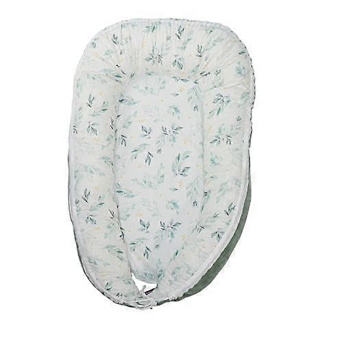 Puckdaddy Baby Nest Solveig 105x62cm in Jade Green with Corduroy Look
