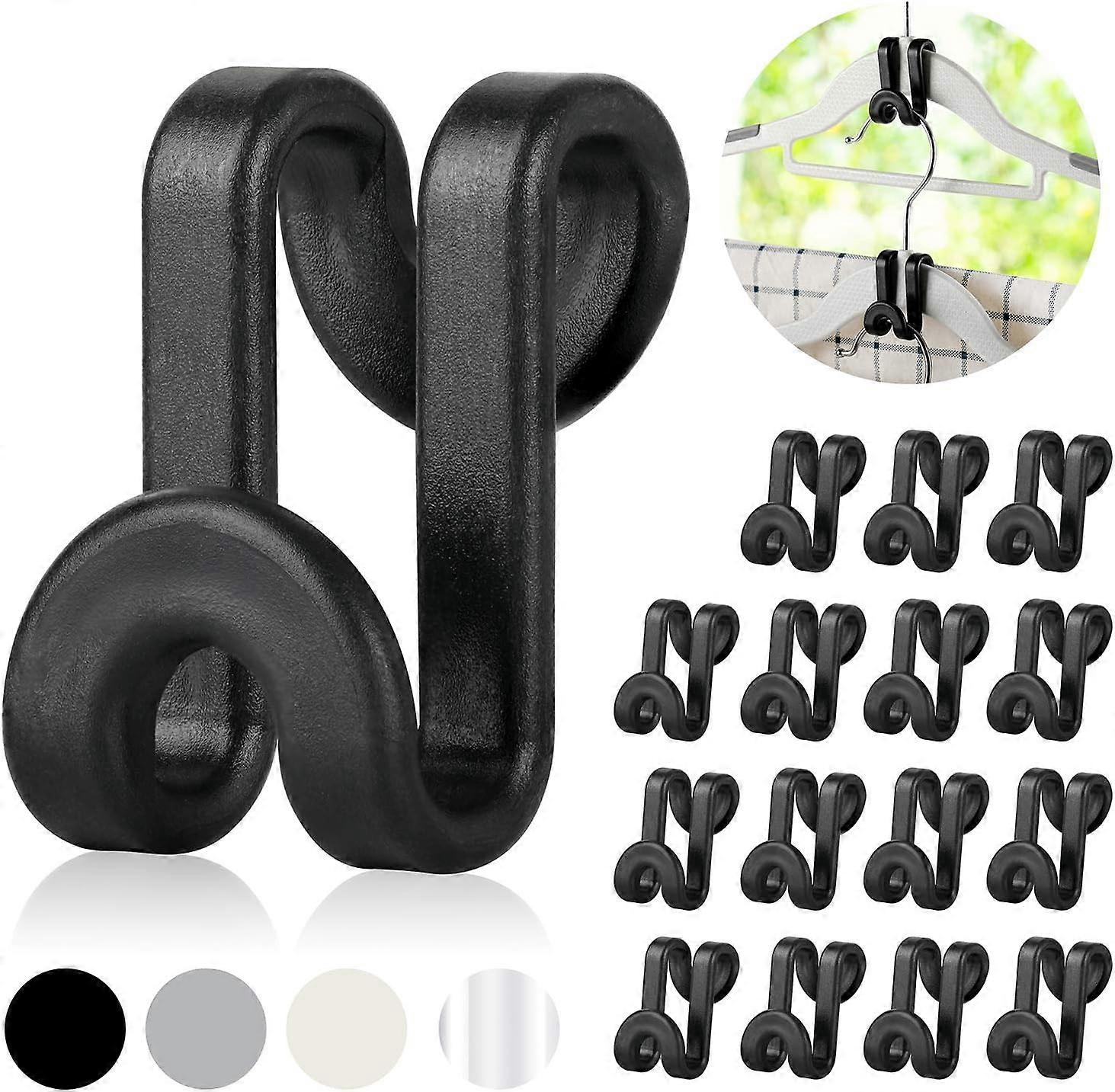Mini Cascading Hanger Hooks, 70 Pcs Plastic Connector Hooks for Velvet Hanger or Clothes Hangers, Space Saving Hangers