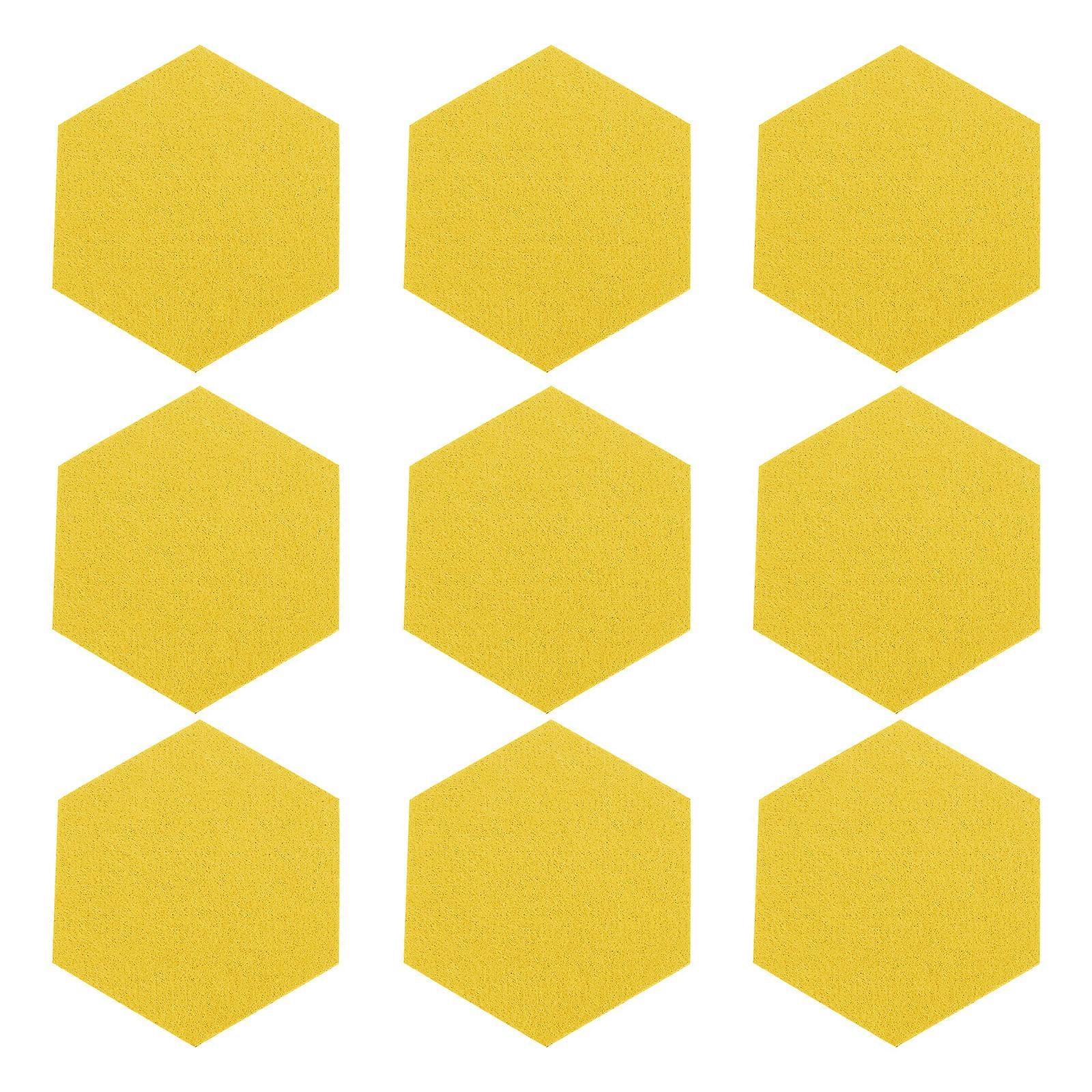 12 Pcs Bulletin Board Hexagon Felt Pin Board Memo Board for Home Office Board