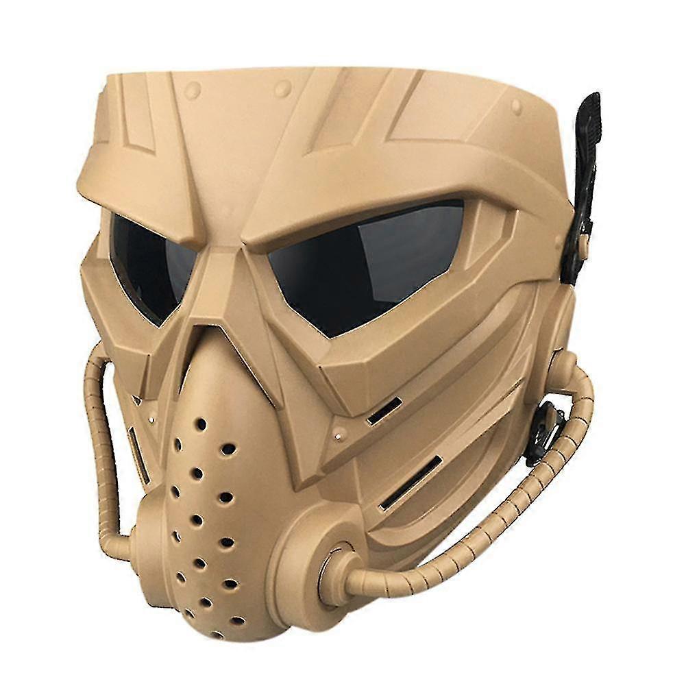 Máscara de airsoft máscara facial completa com proteção ocular resistente à colisão para o Halloween