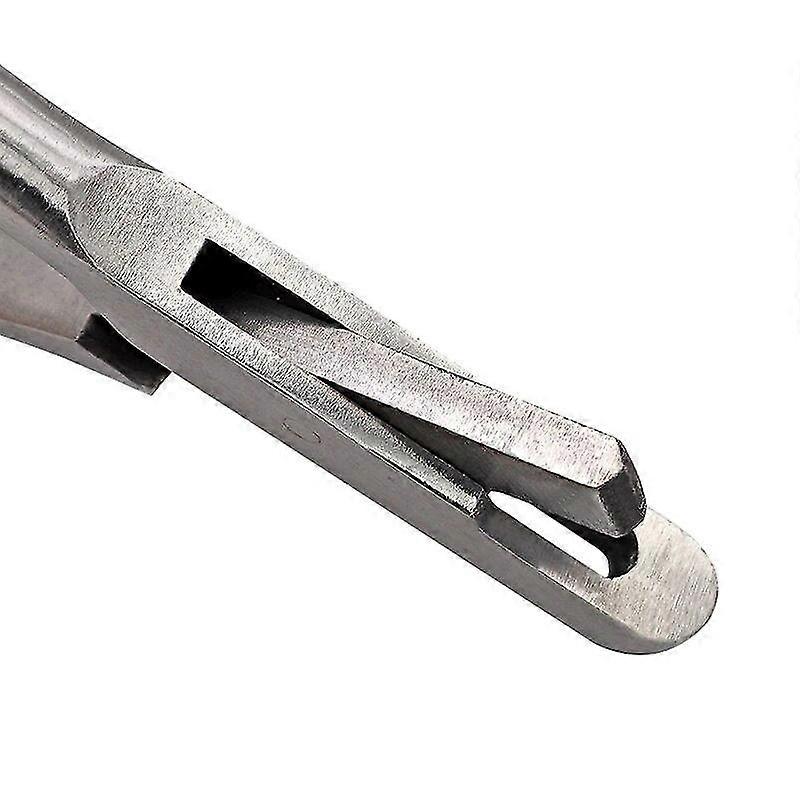 1 قطعة الفولاذ المقاوم للصدأ على شكل حرف V U- كليب كماشة خنزير الأذن كماشة كليب الأذن نوتشر ملقط يسهل حملها وتشغيلها