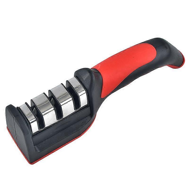 Knife Sharpener 3 Stage Knife Sharpening Tool for Dull Steel, Paring, Chefs and Pocket Knives to Repair, Restore and Polish Blades